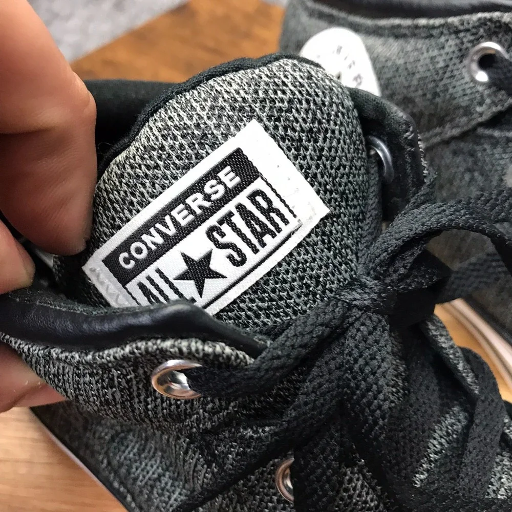 Converse Chuck Taylor All Star High Street Mid Top Sneakers M 8 W 10 Black/Gray